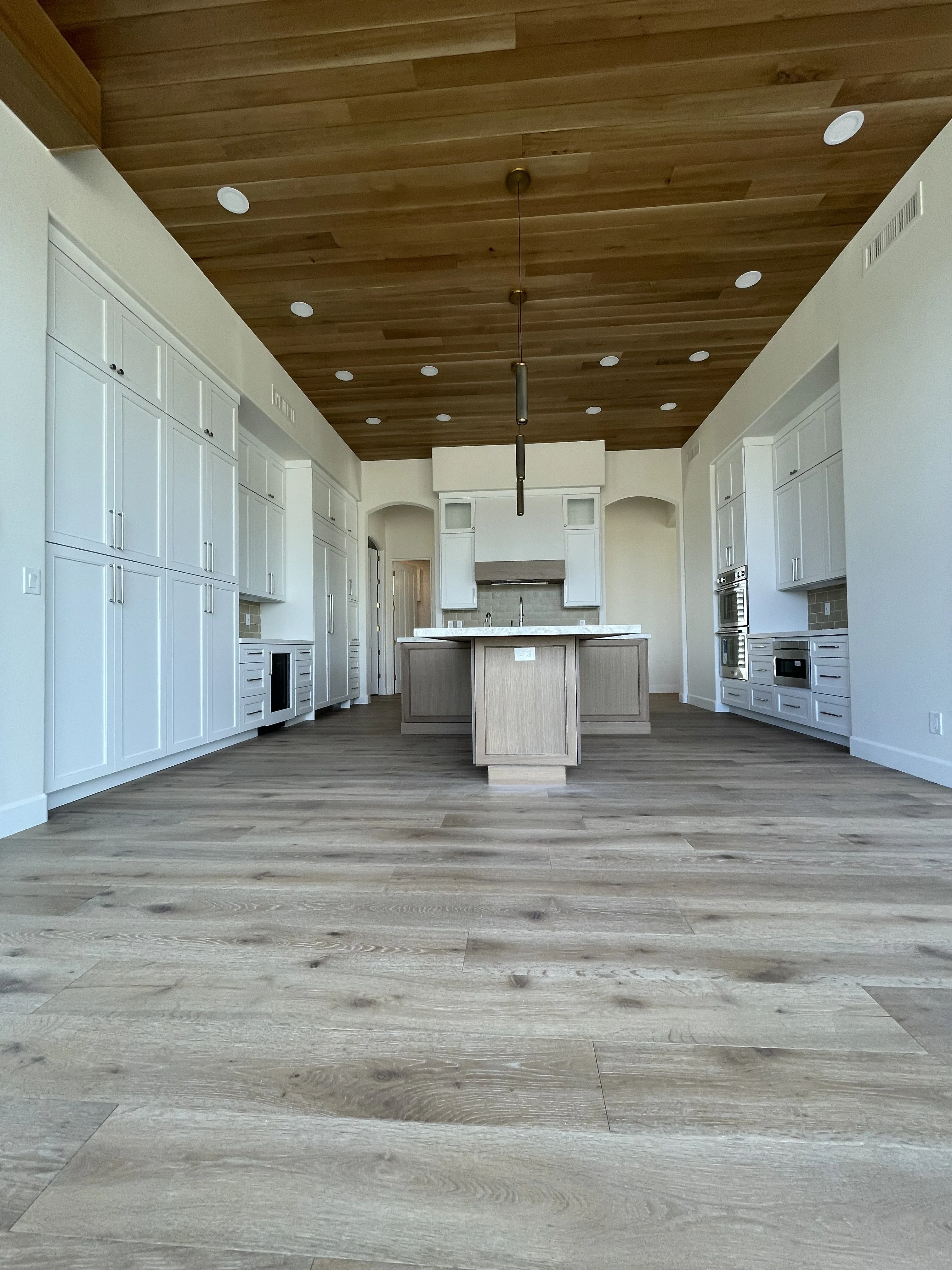 Painted shaker white oak island in Rio Verde, AZ