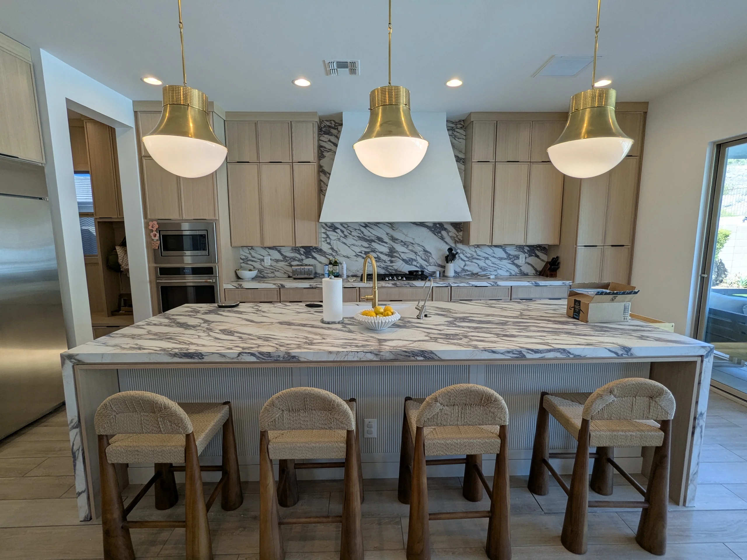 Rift white oak kitchen reface thin shaker in Scottsdale, AZ