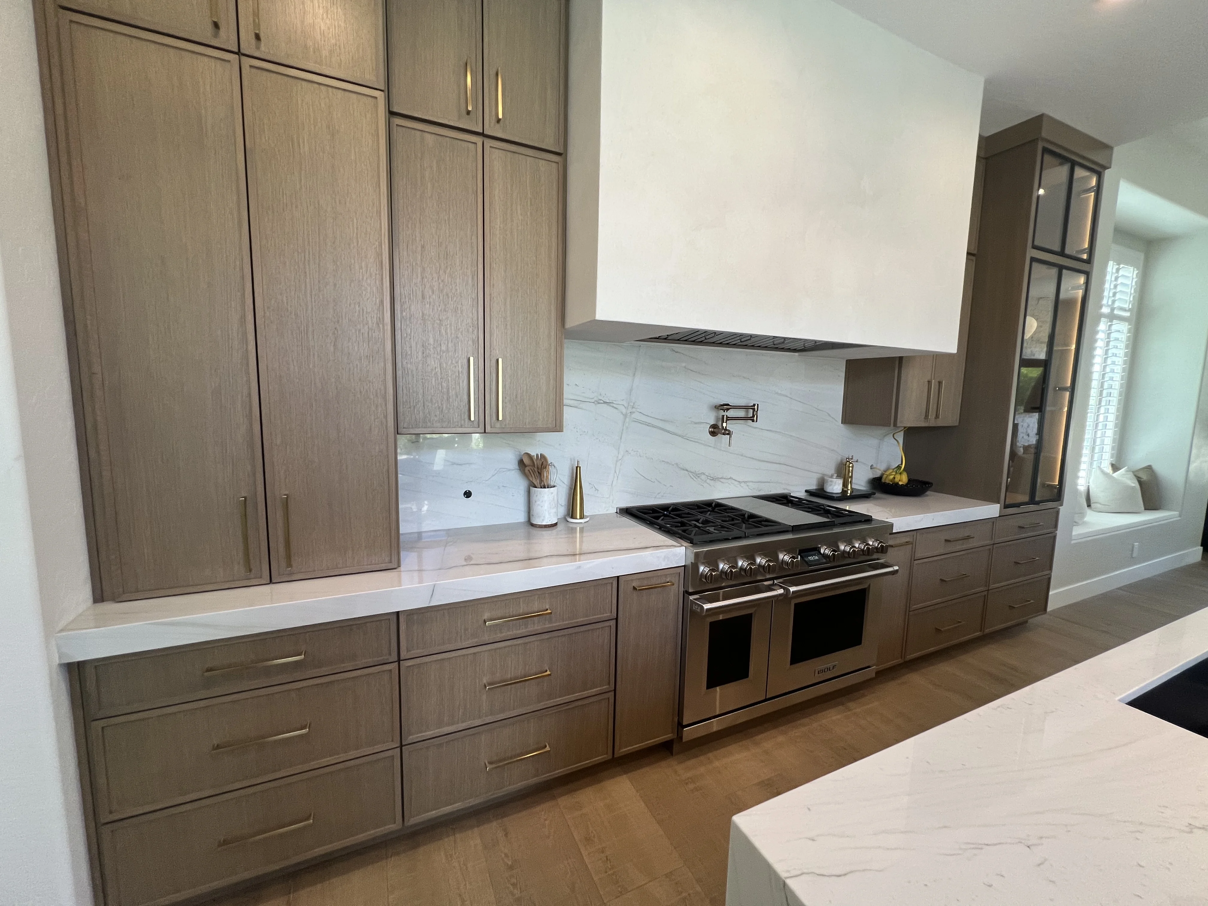Rift white oak thin shaker kitchen in Scottsdale, AZ