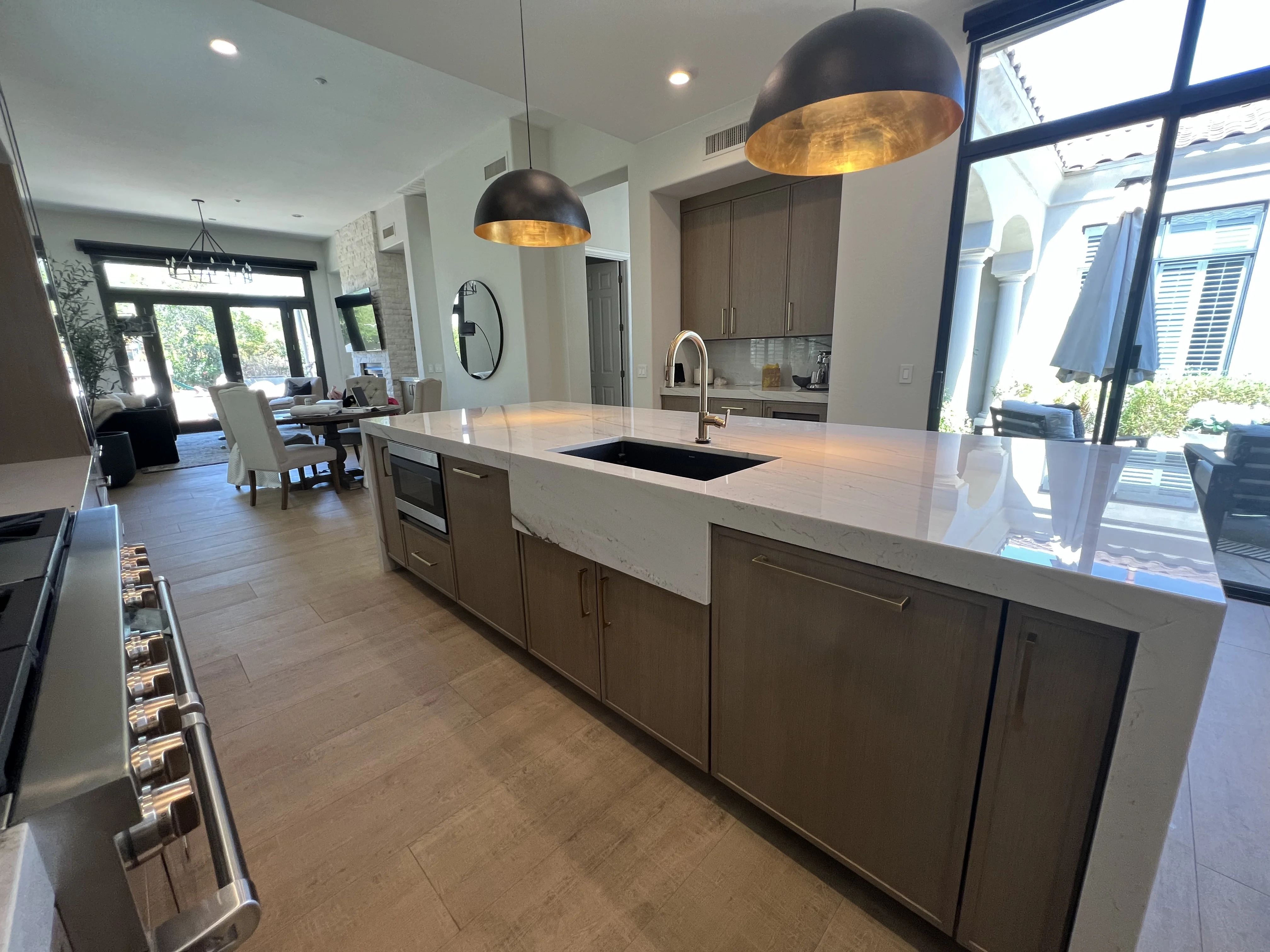 Rift white oak thin shaker kitchen in Scottsdale, AZ