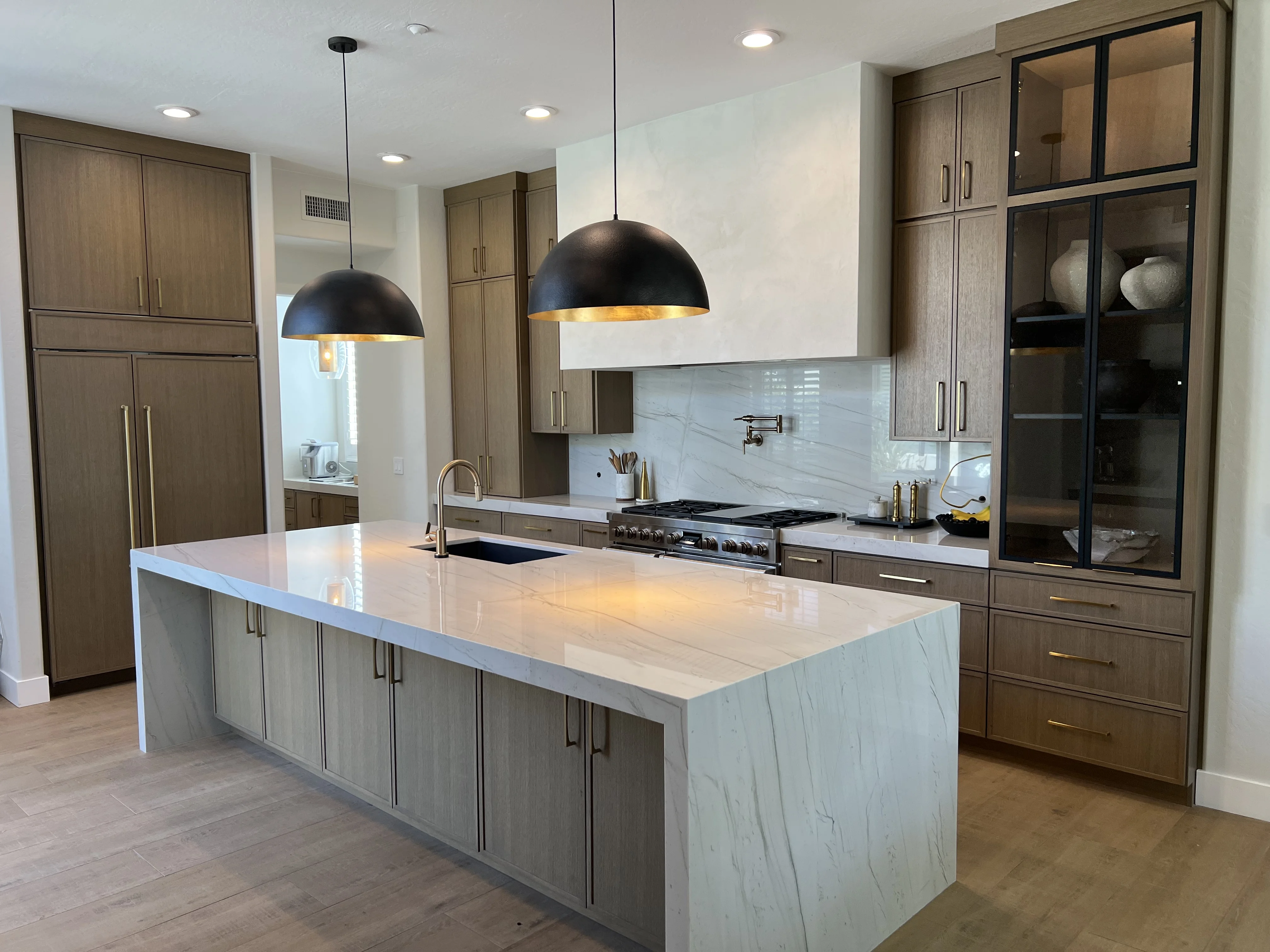 Rift white oak thin shaker kitchen in Scottsdale, AZ