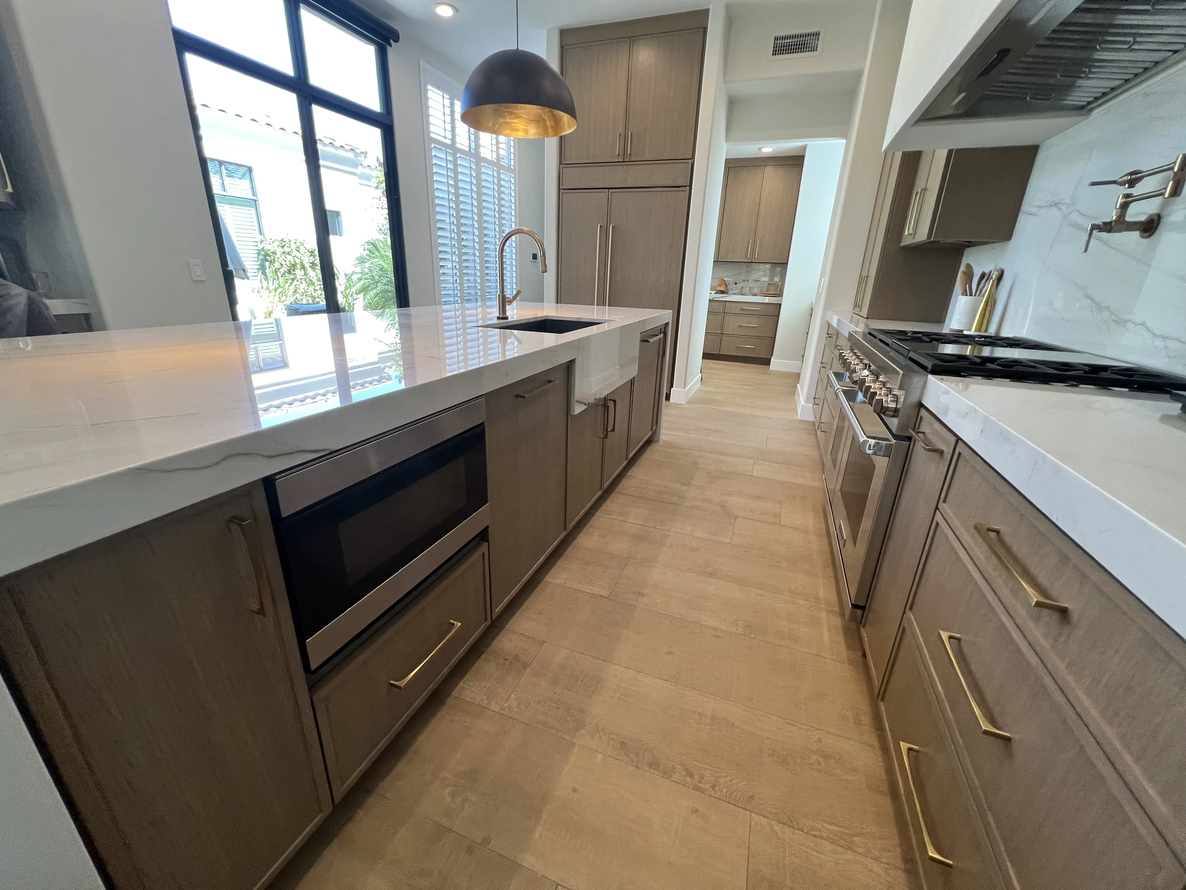 Rift white oak thin shaker kitchen in Scottsdale, AZ
