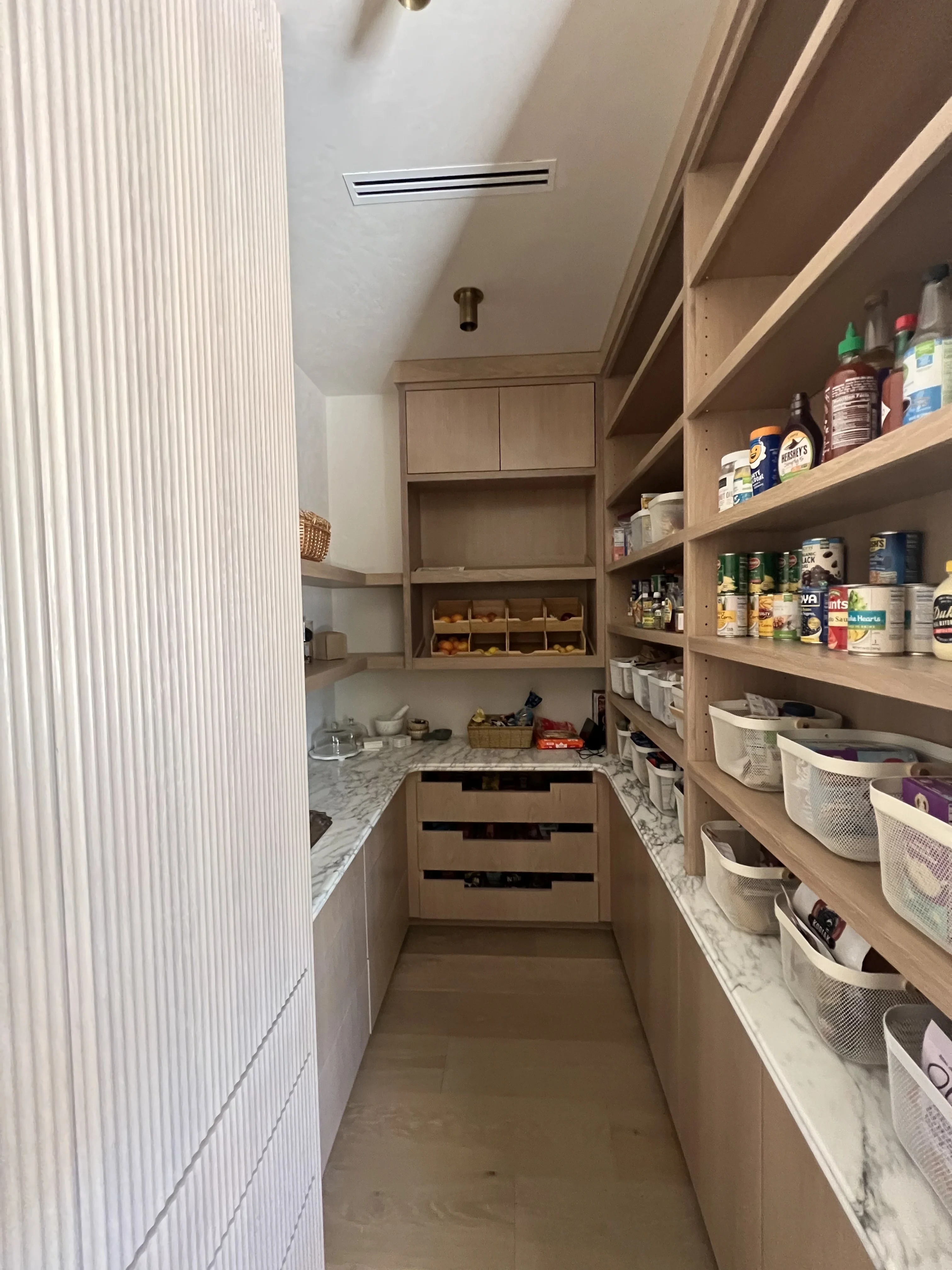 White oak pantry cabinetry in Paradise Valley, AZ